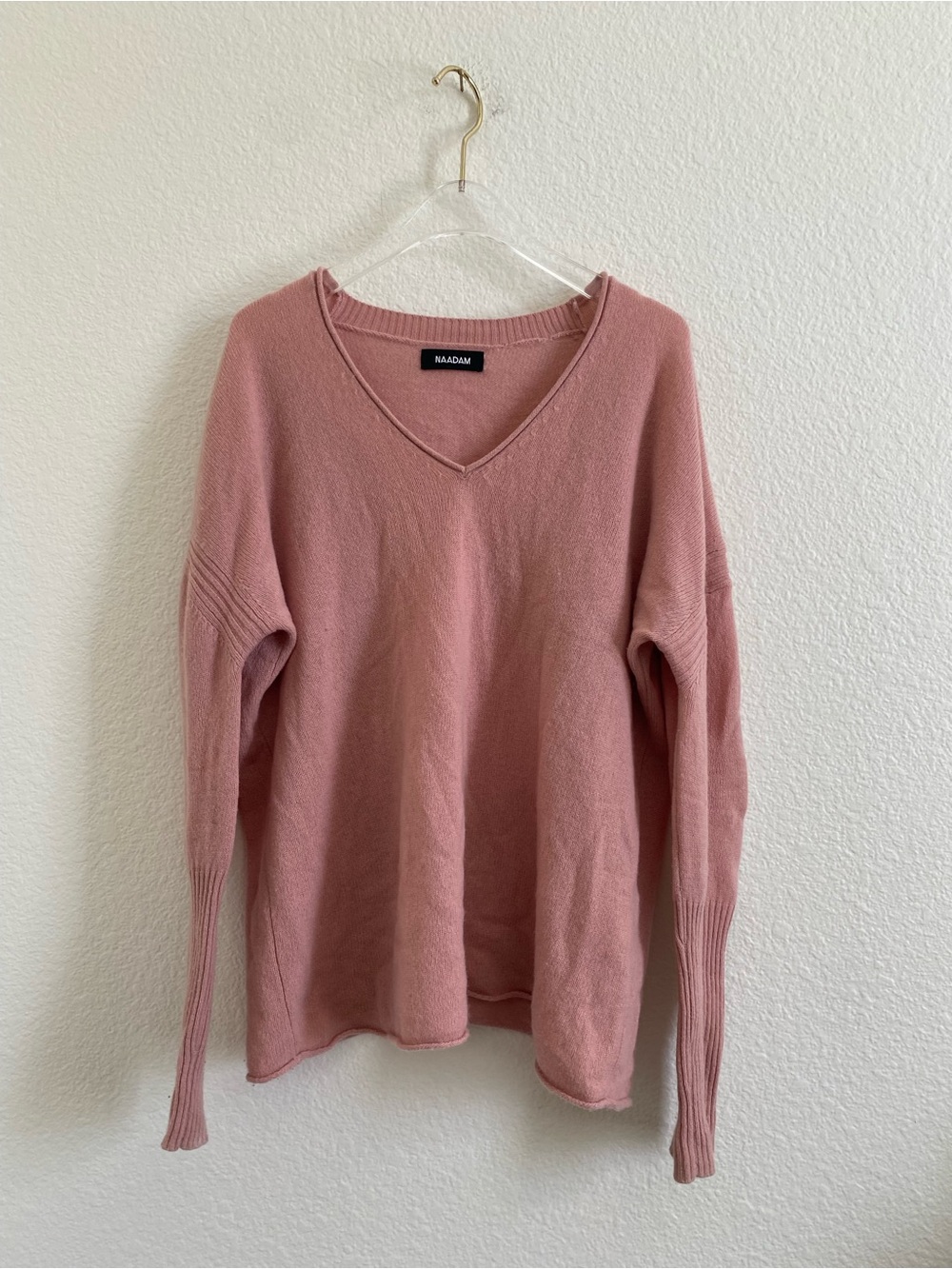 Naadam Cashmere V-Neck Sweater